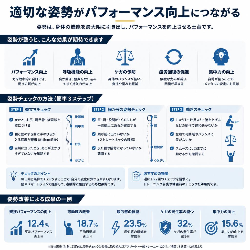 姿勢チェックで改善！