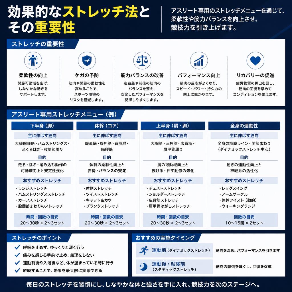 アスリート向けストレッチ法