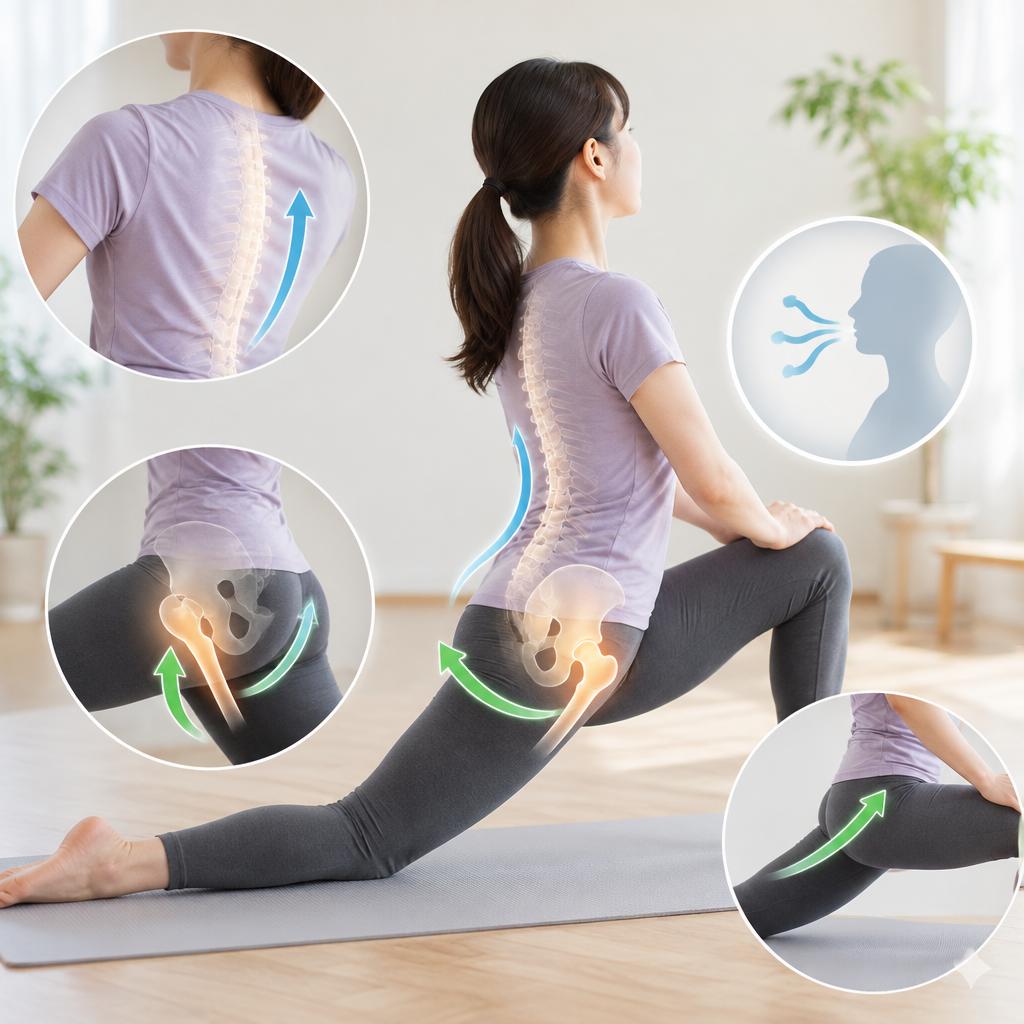 腰にやさしいストレッチで、動き出しをスムーズに