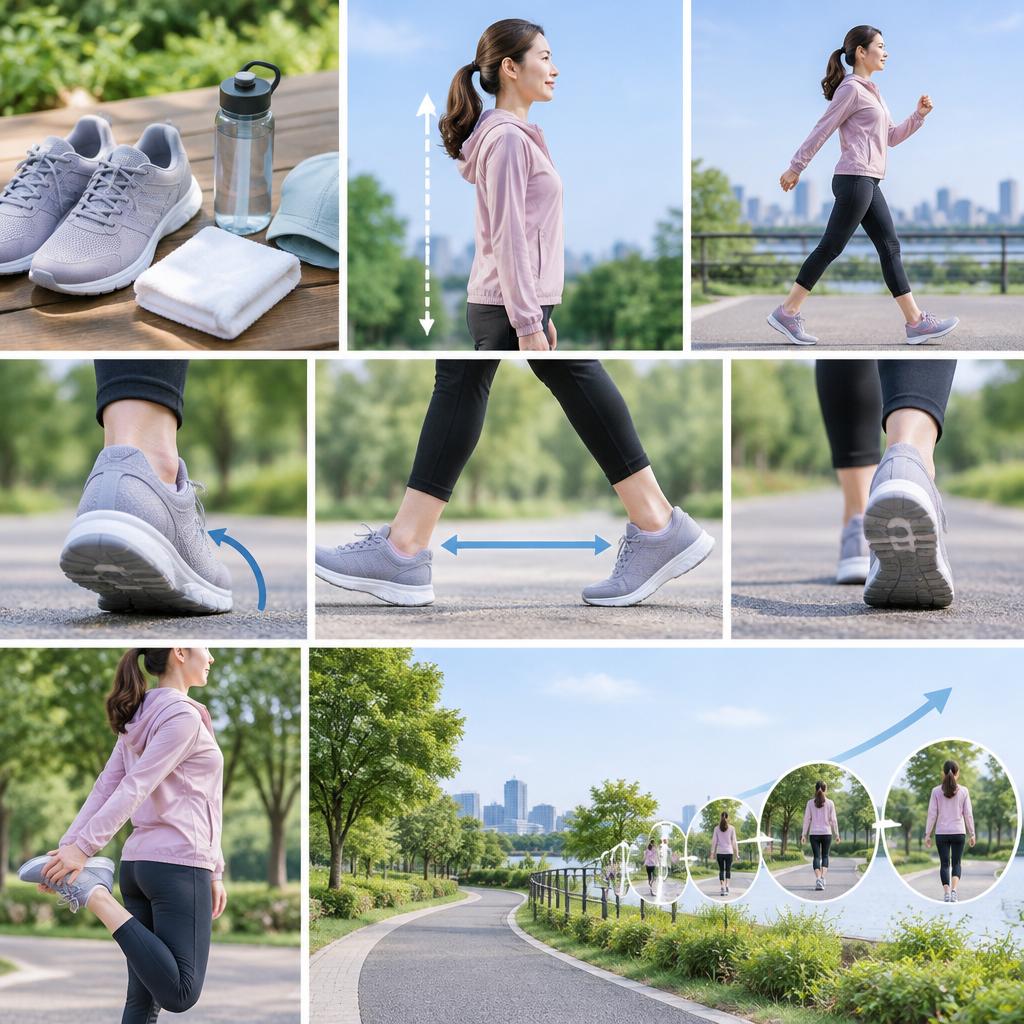 ストレッチの効果を歩きやすさへ。効果的なウォーキングのコツ